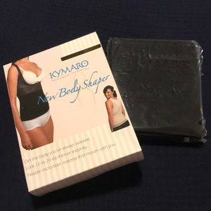 NWT Kymaro Black Body Shaper Top Slimmer microfiber Number 3 Size L